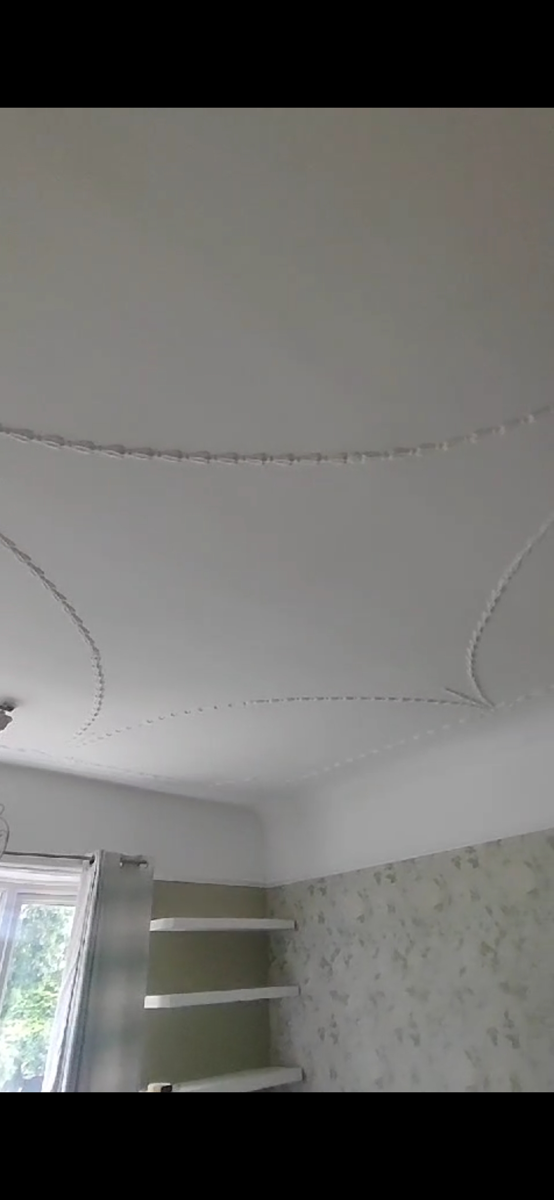 Edwardian decorative swag mouldings on the ceiling — Surry Hills terrace